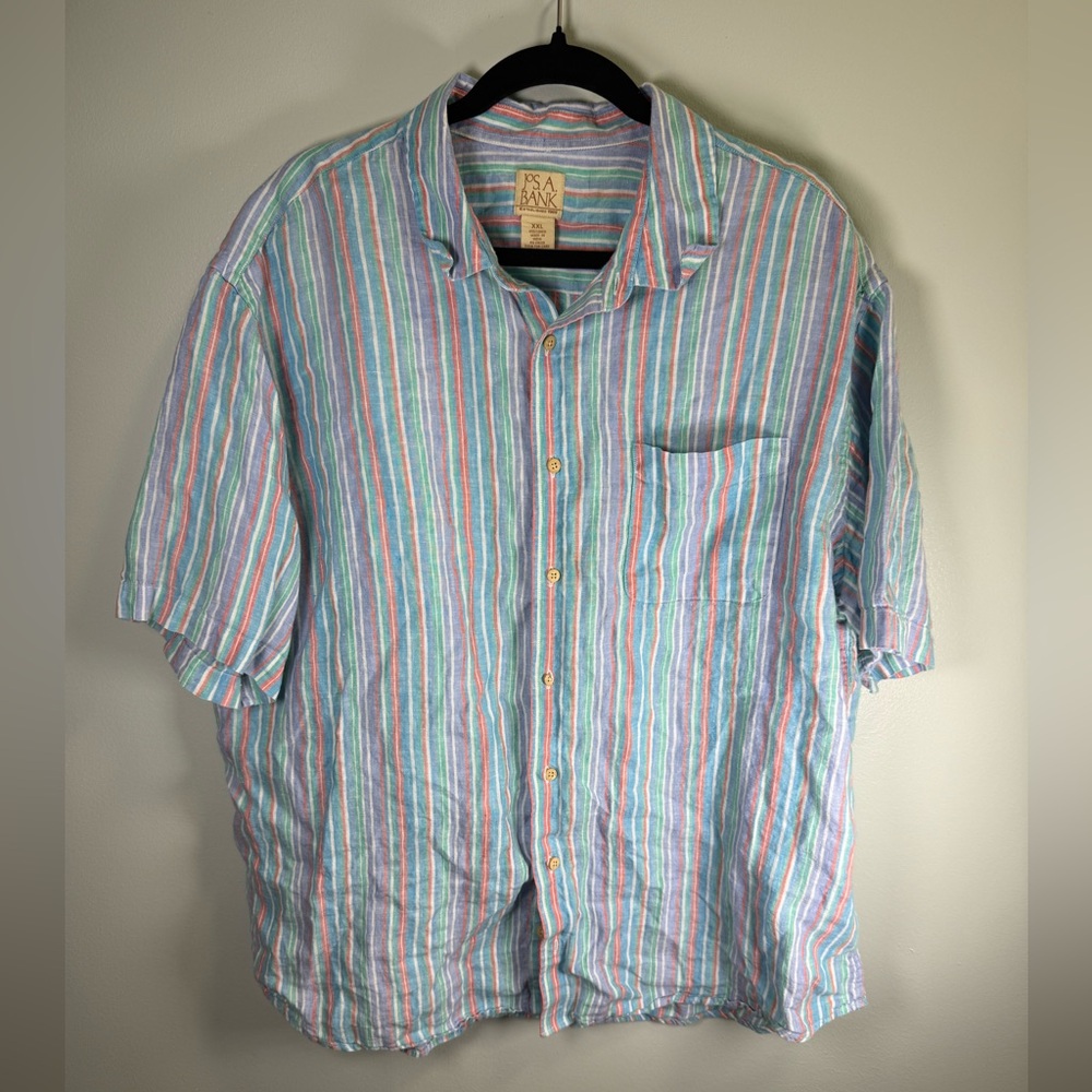 Jos. A.‎ Bank Casual Striped Button Down Shirt